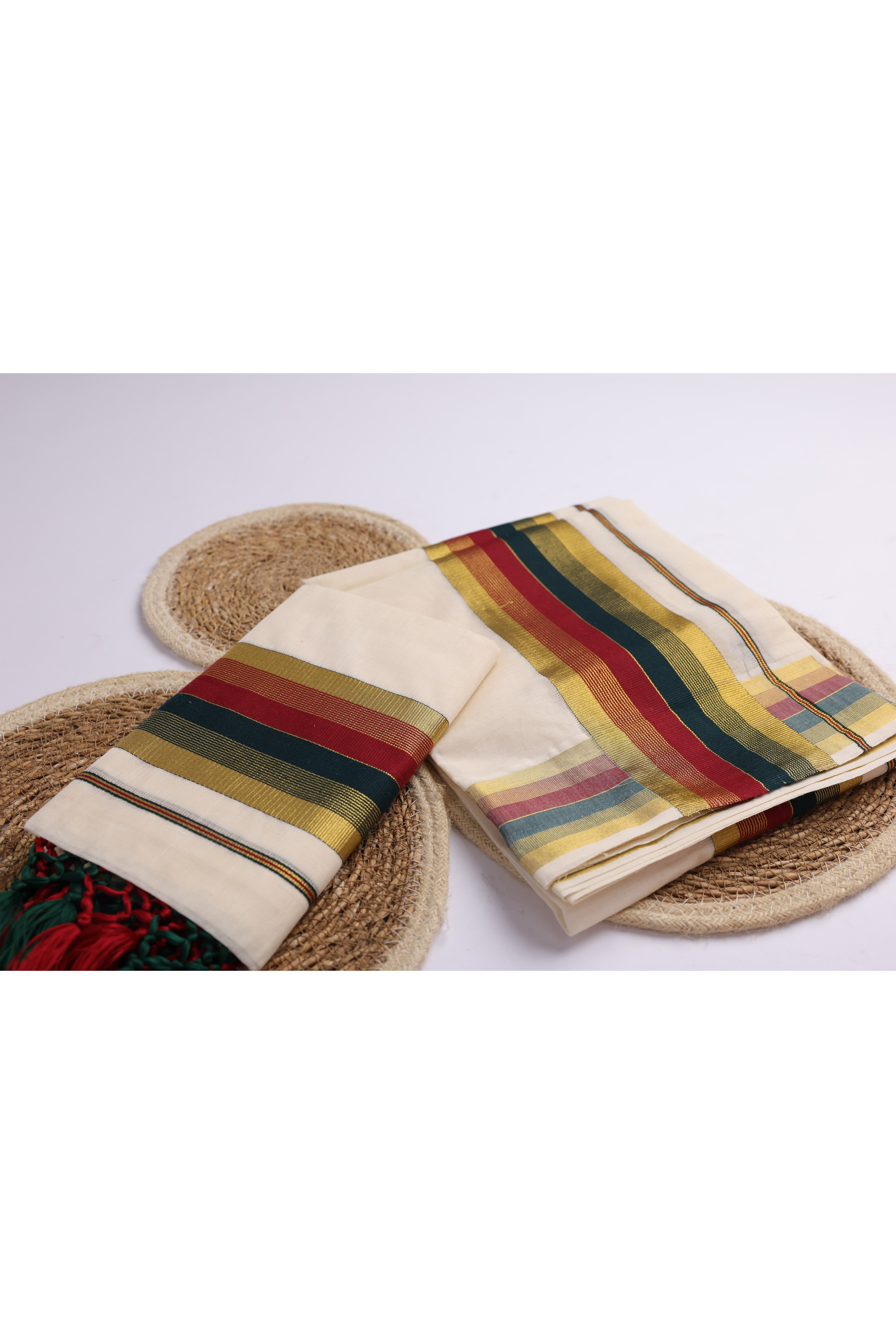 TWOSS102 - Kerala Onam Set Mundu