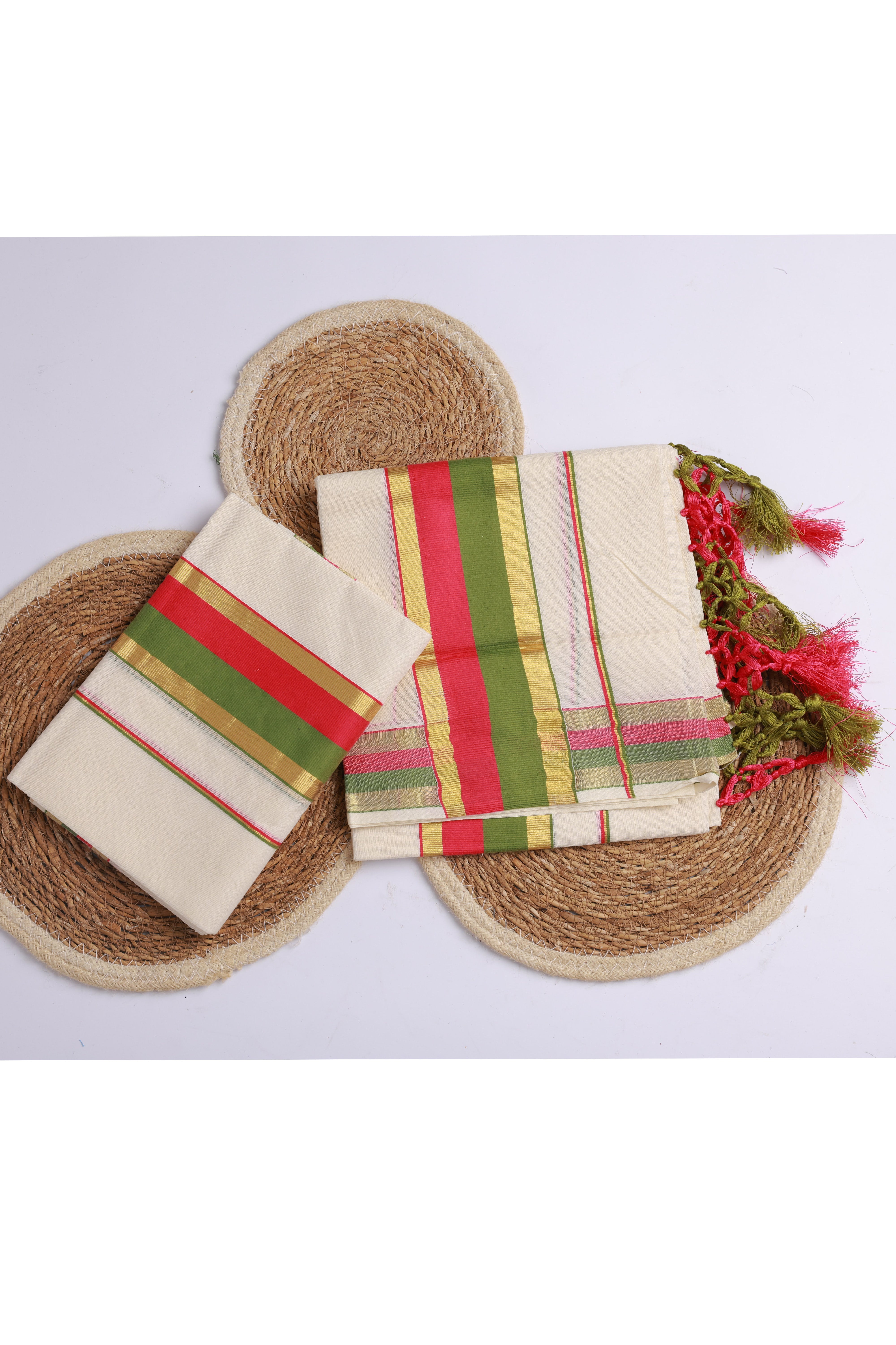 TWOSS101 - Kerala Onam Set Mundu