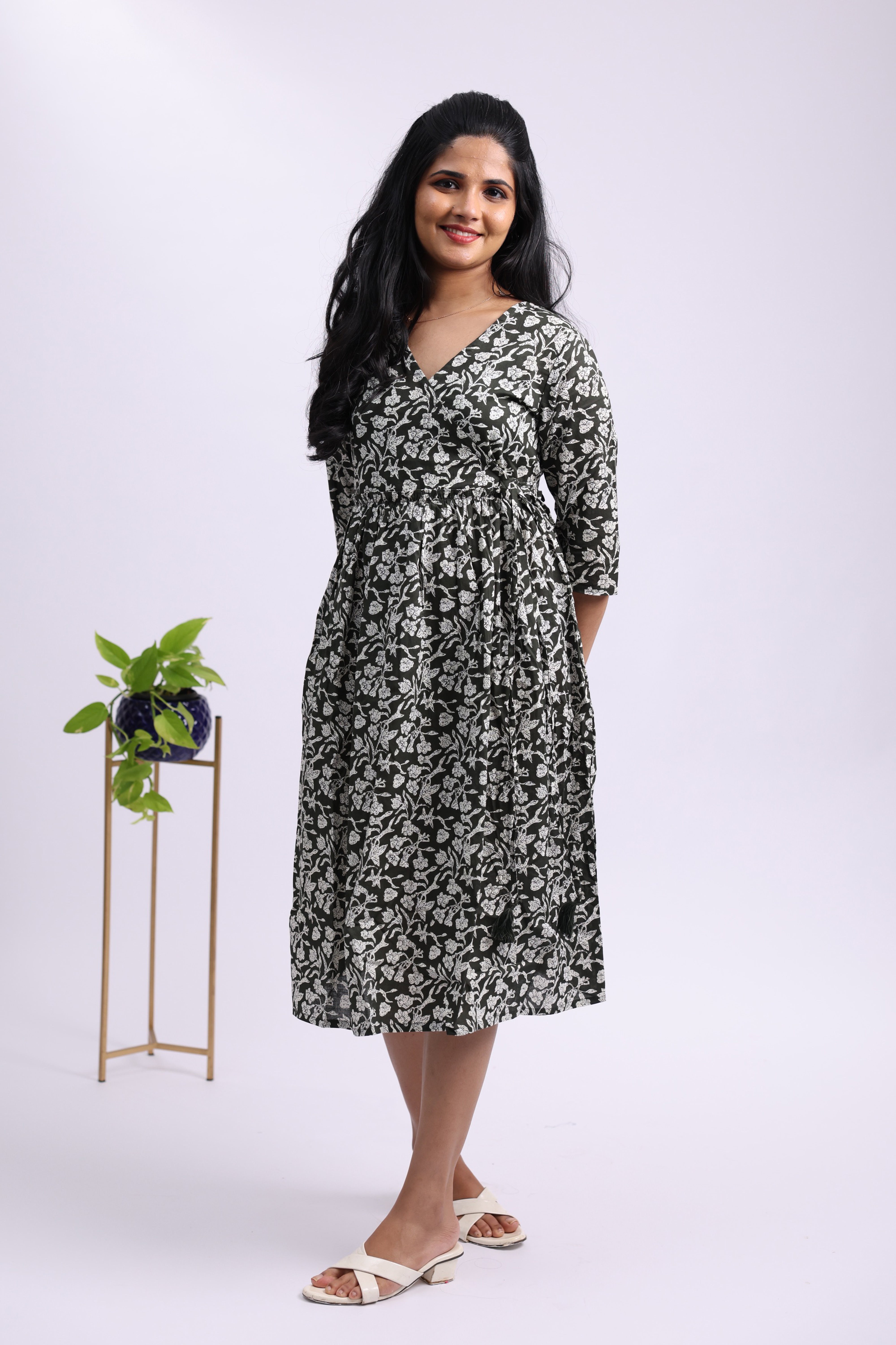TWD102 - Floral Cotton Dress