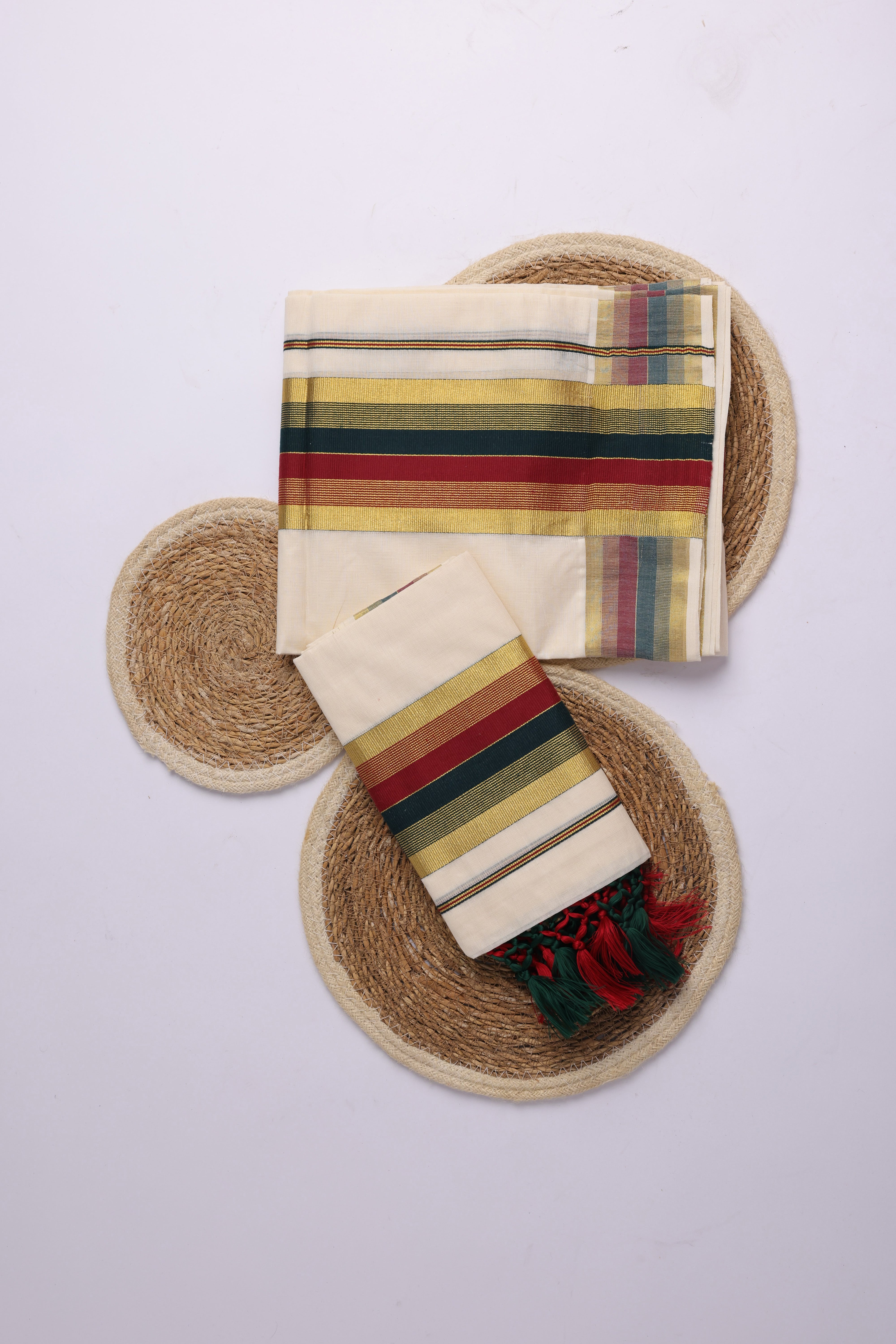 TWOSS102 - Kerala Onam Set Mundu