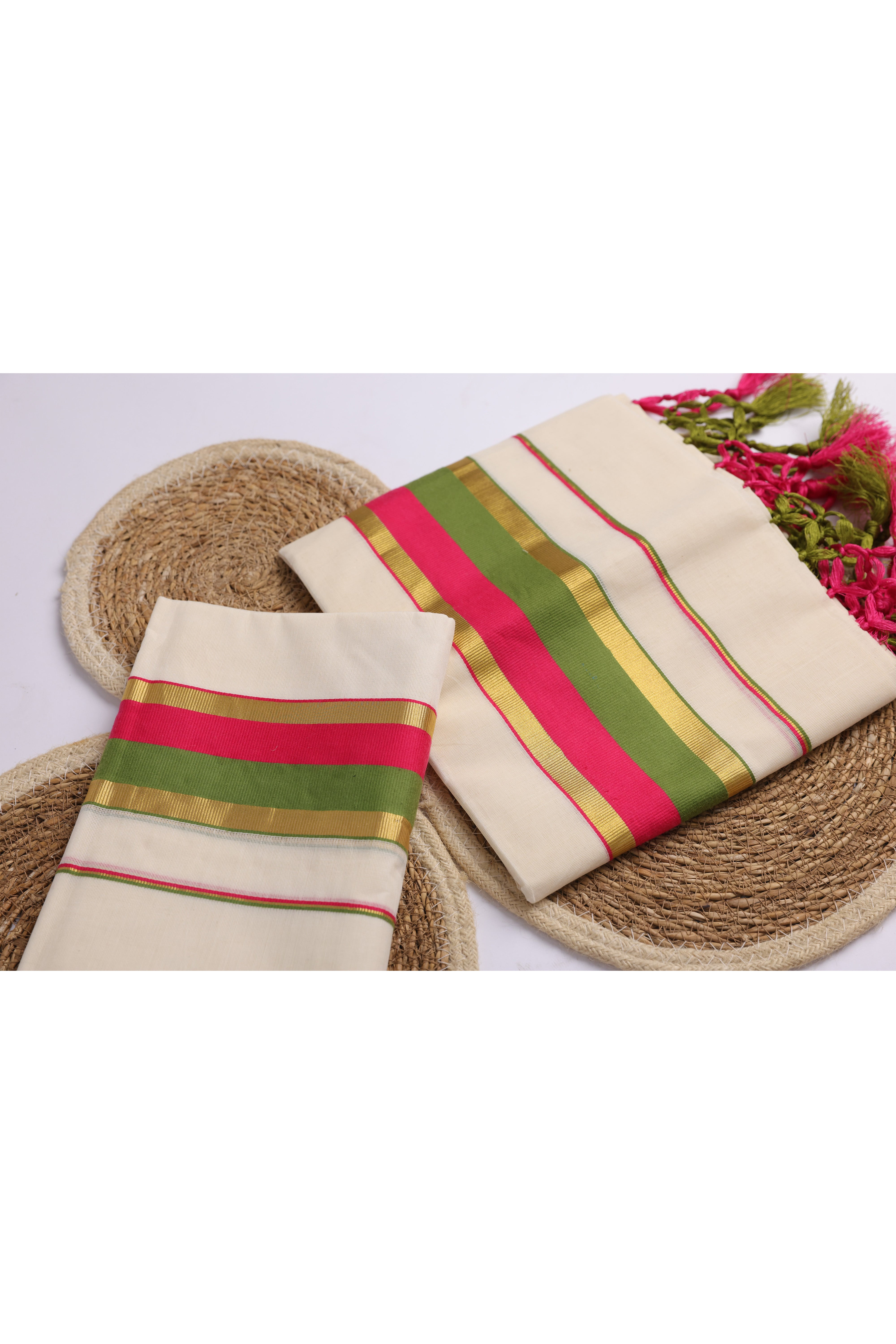 TWOSS101 - Kerala Onam Set Mundu