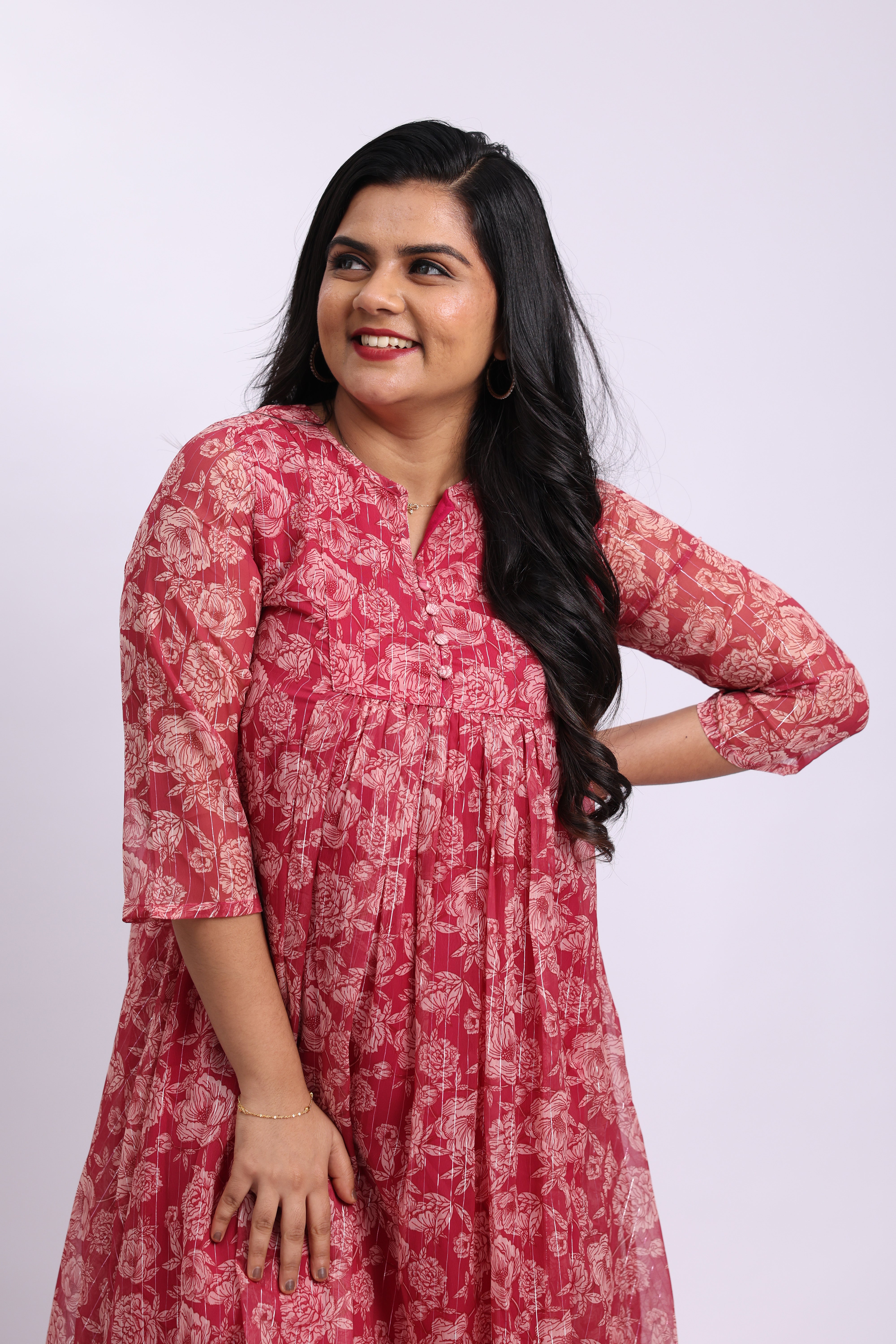 TWK102 - Roselle Bloom Kurta