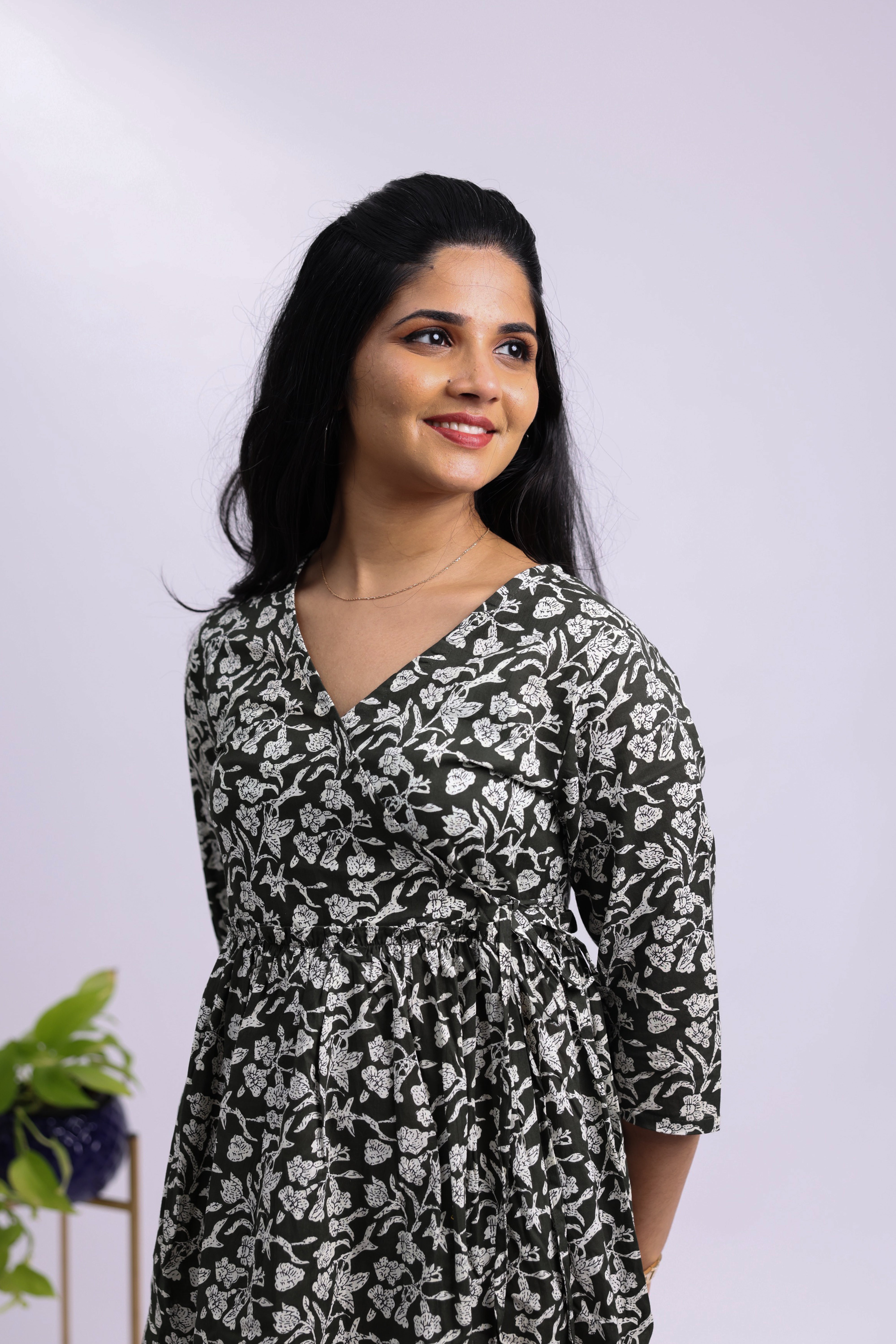 TWD102 - Floral Cotton Dress