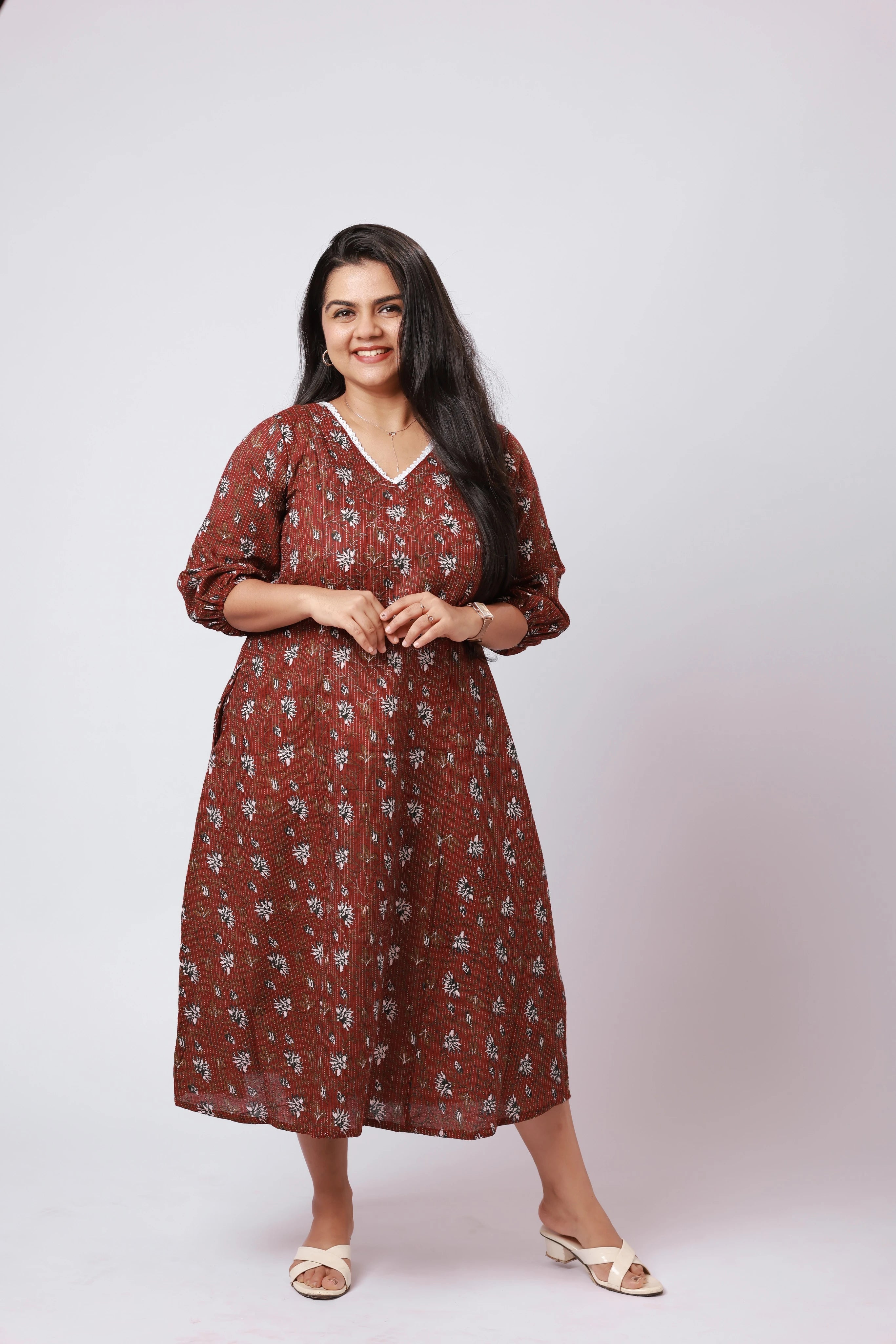 TF26108 - Rustic Bloom Cotton Dress